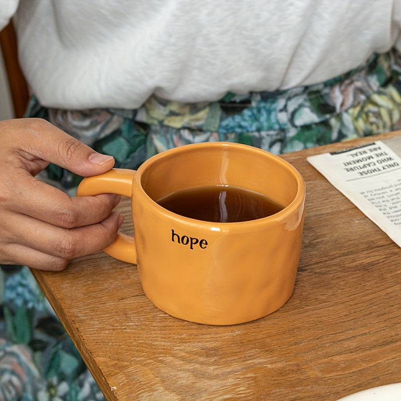 Handmade Ceramic Coffee Mug with Cute Animal Prints - 10.8oz, BPA-Free, Microwave Safe